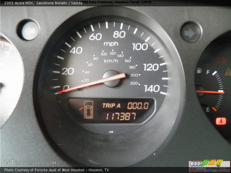 Sandstone Metallic / Saddle 2003 Acura MDX