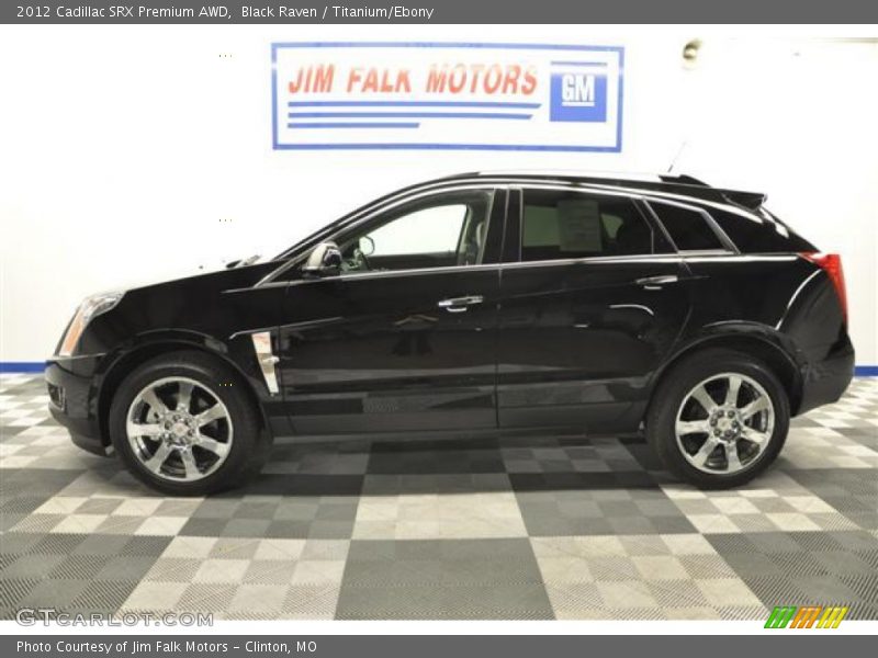 Black Raven / Titanium/Ebony 2012 Cadillac SRX Premium AWD