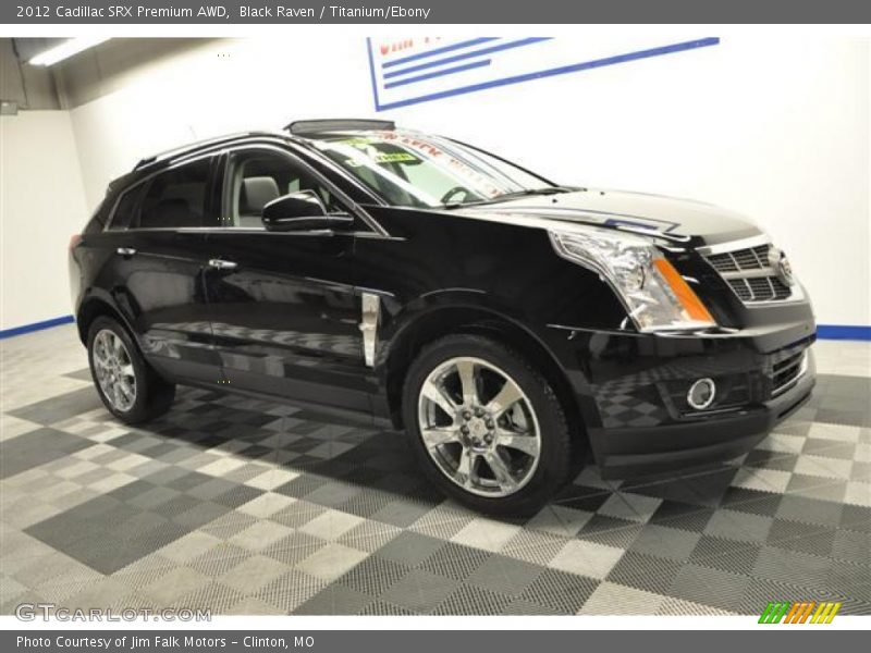 Black Raven / Titanium/Ebony 2012 Cadillac SRX Premium AWD