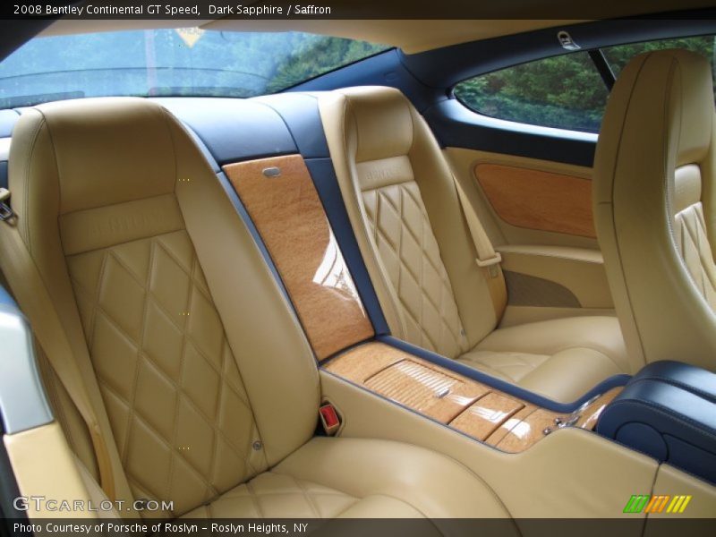 Rear Seat of 2008 Continental GT Speed