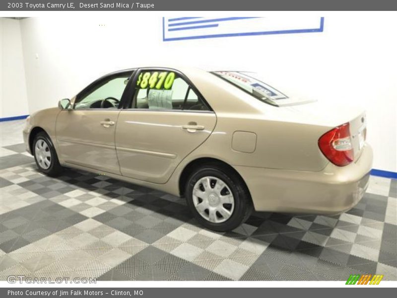 Desert Sand Mica / Taupe 2003 Toyota Camry LE