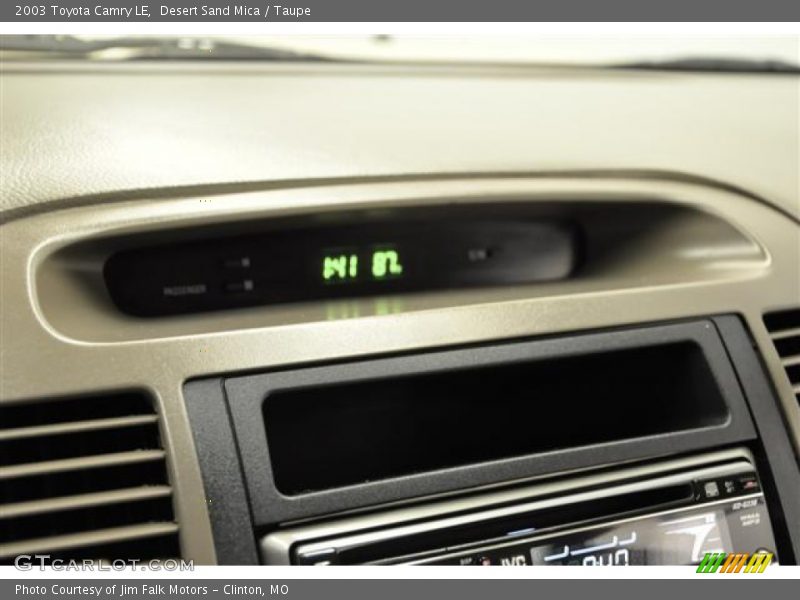 Desert Sand Mica / Taupe 2003 Toyota Camry LE