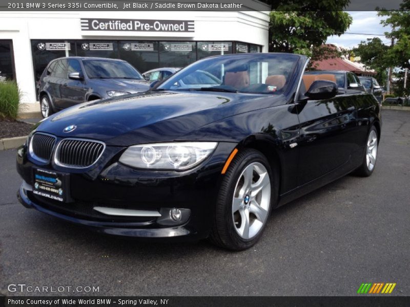 Jet Black / Saddle Brown Dakota Leather 2011 BMW 3 Series 335i Convertible