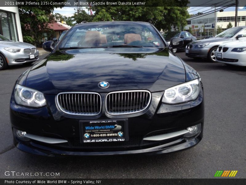 Jet Black / Saddle Brown Dakota Leather 2011 BMW 3 Series 335i Convertible