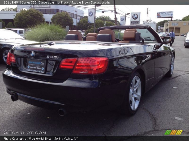 Jet Black / Saddle Brown Dakota Leather 2011 BMW 3 Series 335i Convertible