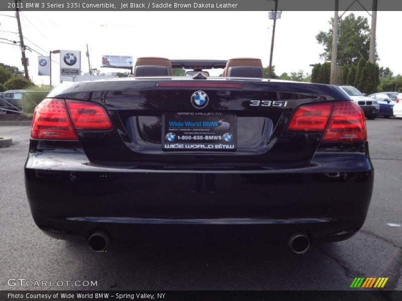 Jet Black / Saddle Brown Dakota Leather 2011 BMW 3 Series 335i Convertible