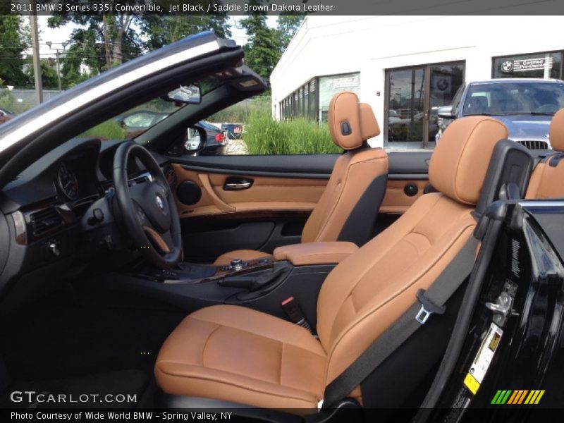 Jet Black / Saddle Brown Dakota Leather 2011 BMW 3 Series 335i Convertible