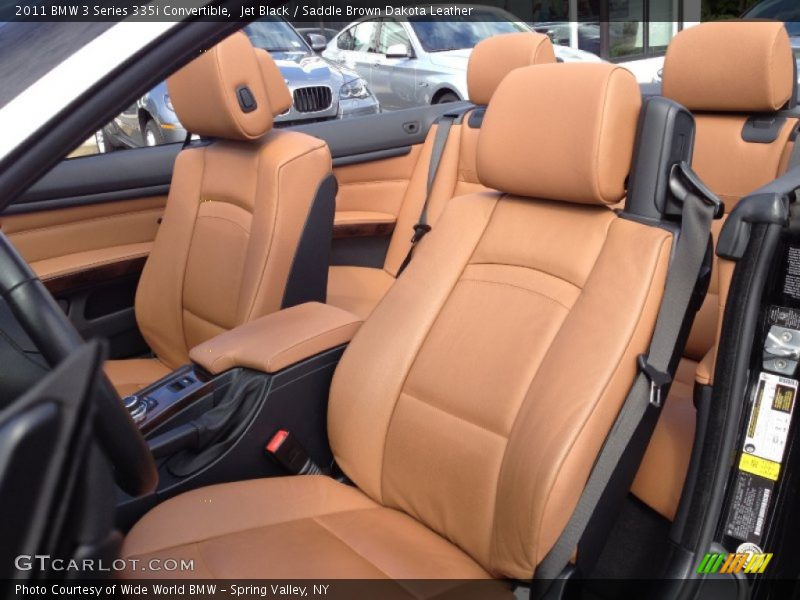 Jet Black / Saddle Brown Dakota Leather 2011 BMW 3 Series 335i Convertible