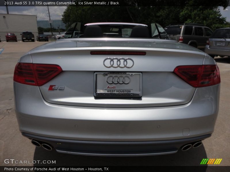 Ice Silver Metallic / Black 2013 Audi S5 3.0 TFSI quattro Convertible