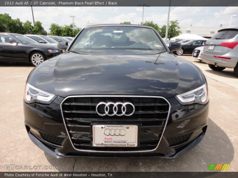 Phantom Black Pearl Effect / Black 2013 Audi A5 2.0T Cabriolet