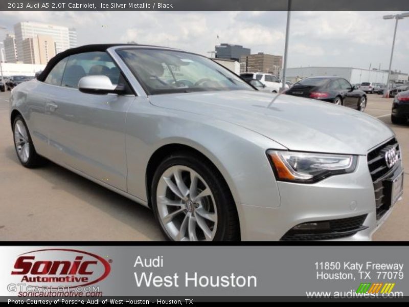 Ice Silver Metallic / Black 2013 Audi A5 2.0T Cabriolet