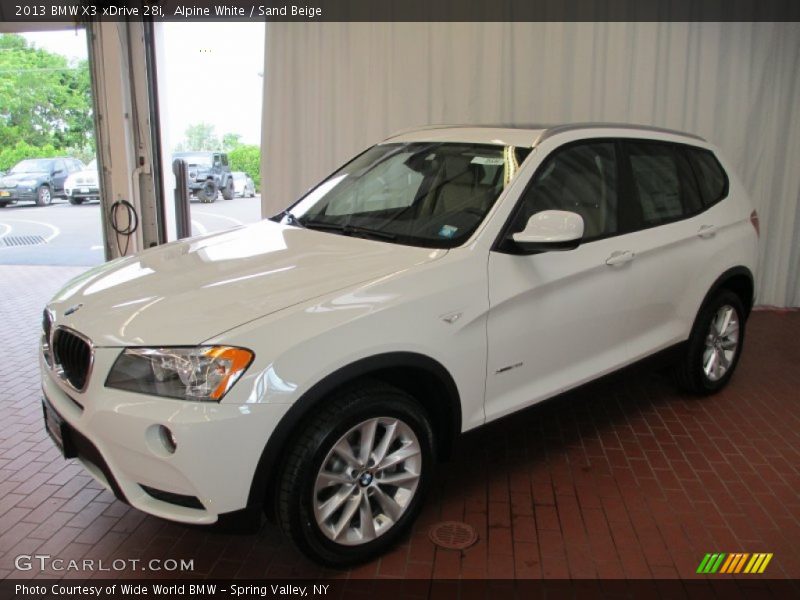 Alpine White / Sand Beige 2013 BMW X3 xDrive 28i