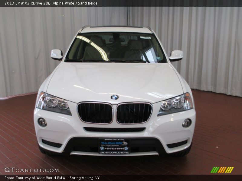 Alpine White / Sand Beige 2013 BMW X3 xDrive 28i