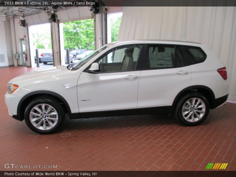 Alpine White / Sand Beige 2013 BMW X3 xDrive 28i