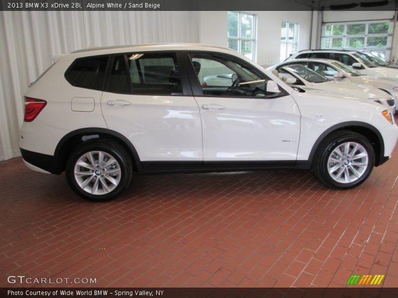 Alpine White / Sand Beige 2013 BMW X3 xDrive 28i