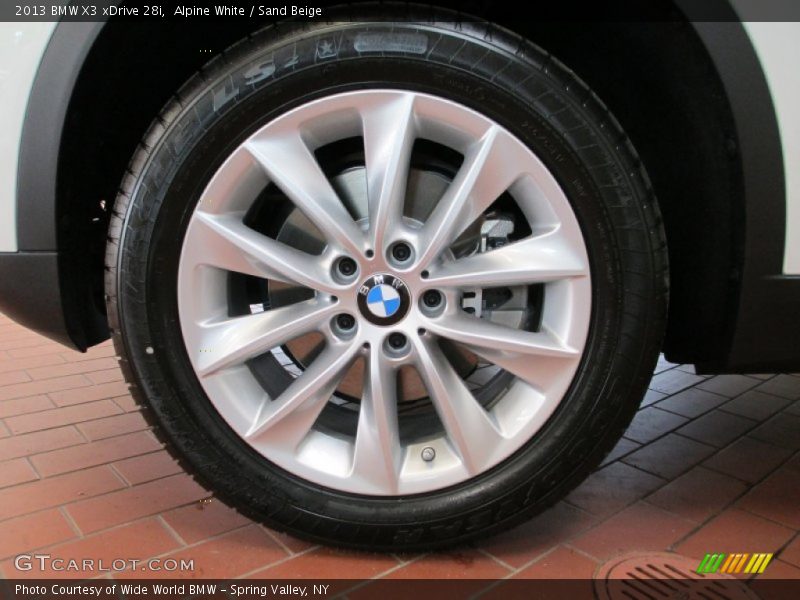 Alpine White / Sand Beige 2013 BMW X3 xDrive 28i