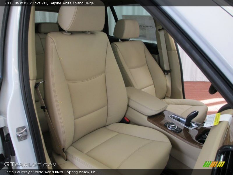 Alpine White / Sand Beige 2013 BMW X3 xDrive 28i