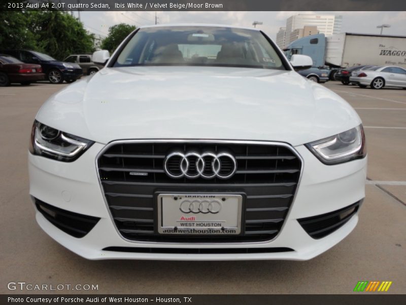 Ibis White / Velvet Beige/Moor Brown 2013 Audi A4 2.0T quattro Sedan