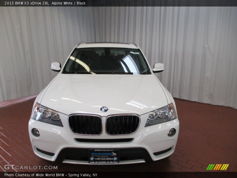 Alpine White / Black 2013 BMW X3 xDrive 28i