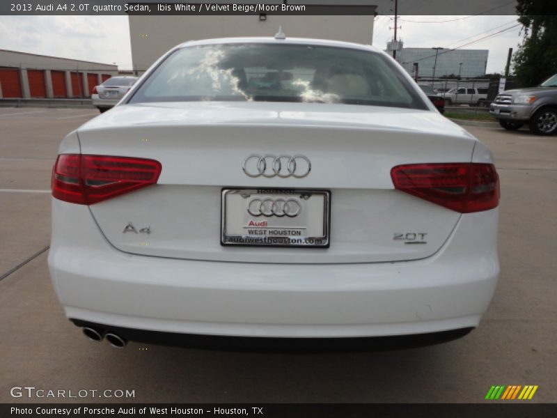 Ibis White / Velvet Beige/Moor Brown 2013 Audi A4 2.0T quattro Sedan