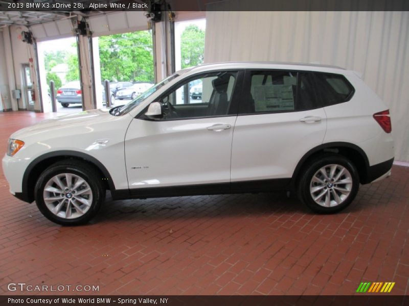 Alpine White / Black 2013 BMW X3 xDrive 28i