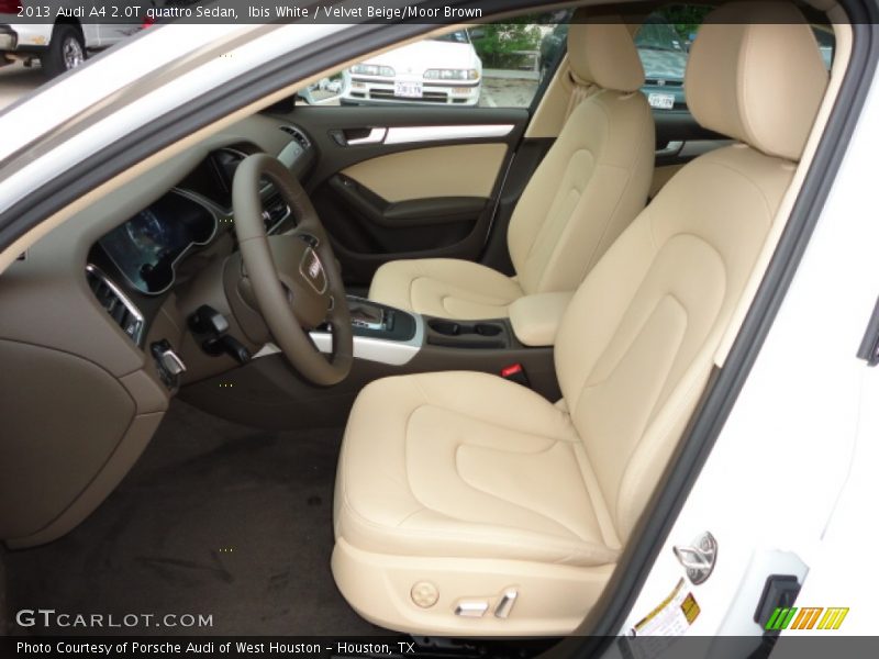 Front Seat of 2013 A4 2.0T quattro Sedan