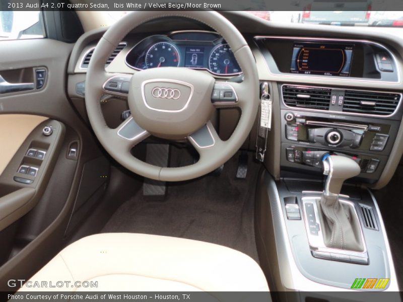 Ibis White / Velvet Beige/Moor Brown 2013 Audi A4 2.0T quattro Sedan