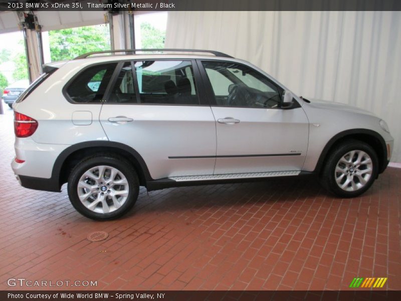 Titanium Silver Metallic / Black 2013 BMW X5 xDrive 35i