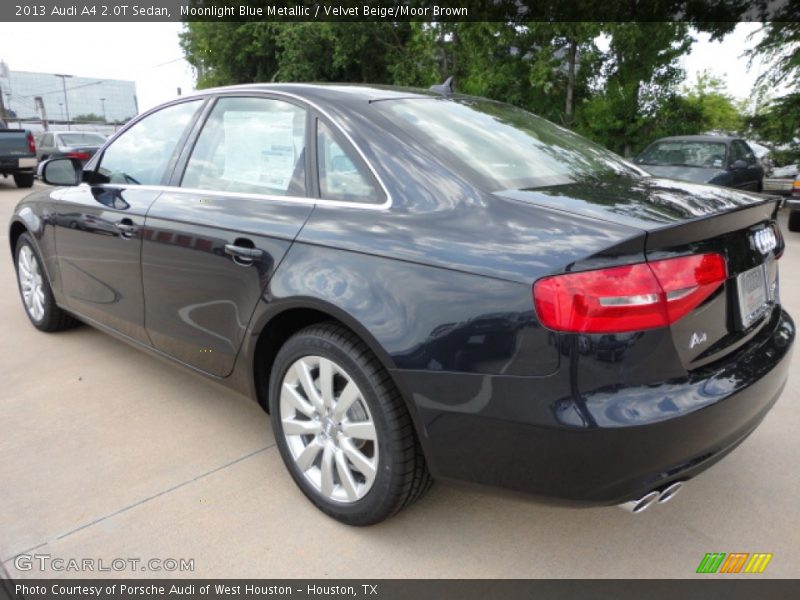 Moonlight Blue Metallic / Velvet Beige/Moor Brown 2013 Audi A4 2.0T Sedan