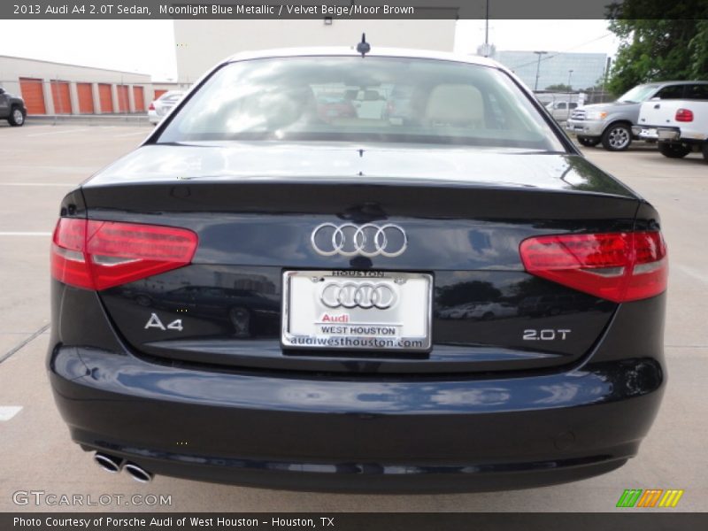 Moonlight Blue Metallic / Velvet Beige/Moor Brown 2013 Audi A4 2.0T Sedan