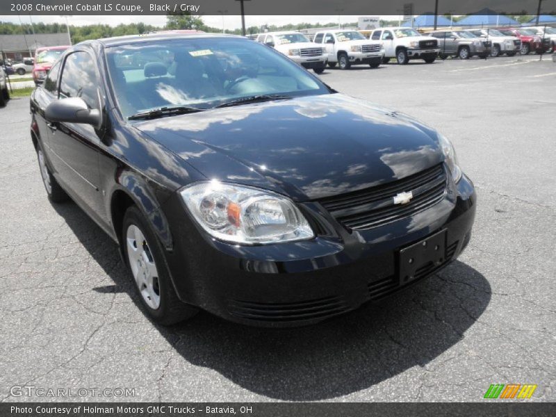 Black / Gray 2008 Chevrolet Cobalt LS Coupe