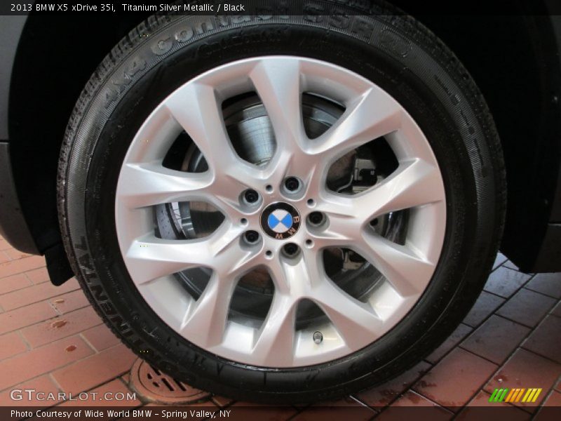 Titanium Silver Metallic / Black 2013 BMW X5 xDrive 35i