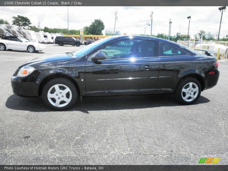 Black / Gray 2008 Chevrolet Cobalt LS Coupe