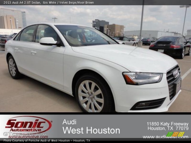 Ibis White / Velvet Beige/Moor Brown 2013 Audi A4 2.0T Sedan
