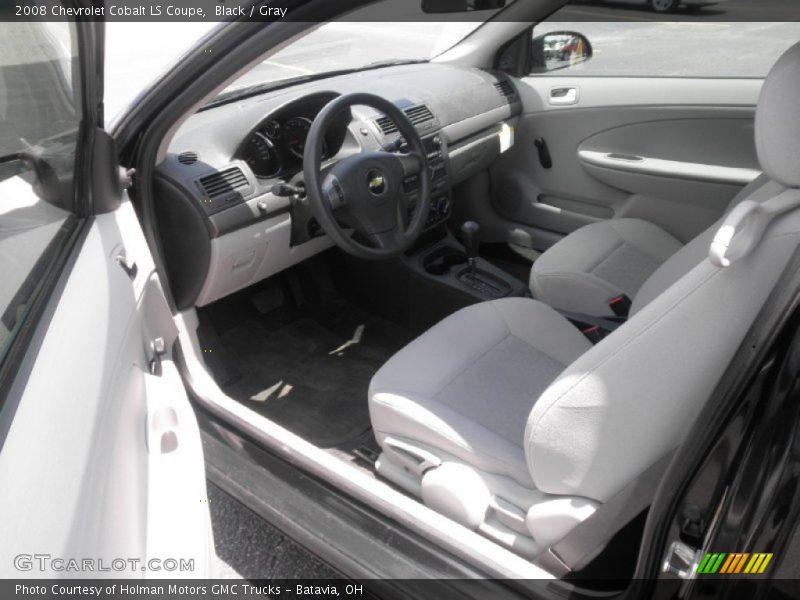 Black / Gray 2008 Chevrolet Cobalt LS Coupe
