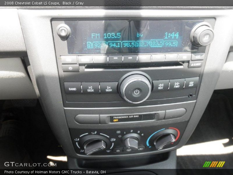 Black / Gray 2008 Chevrolet Cobalt LS Coupe