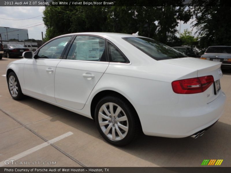 Ibis White / Velvet Beige/Moor Brown 2013 Audi A4 2.0T Sedan