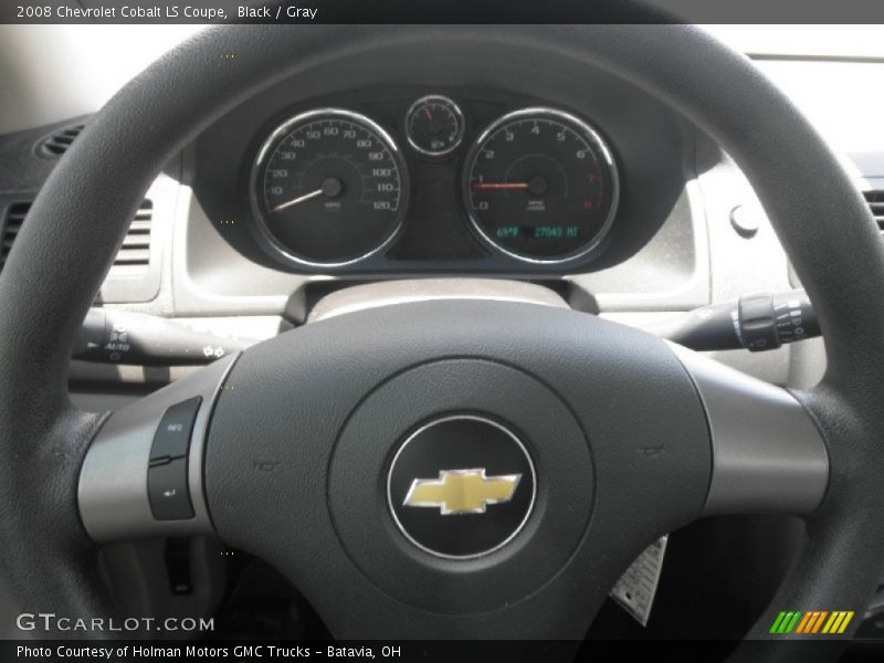 Black / Gray 2008 Chevrolet Cobalt LS Coupe