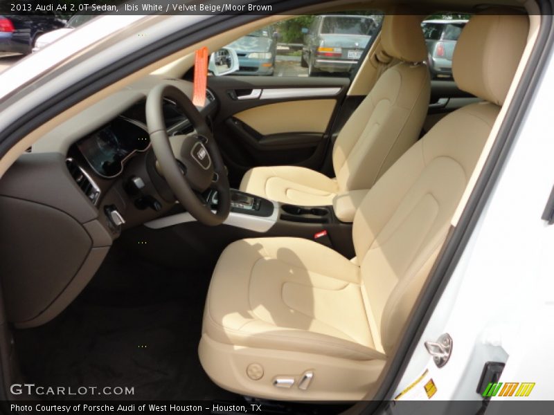 Ibis White / Velvet Beige/Moor Brown 2013 Audi A4 2.0T Sedan