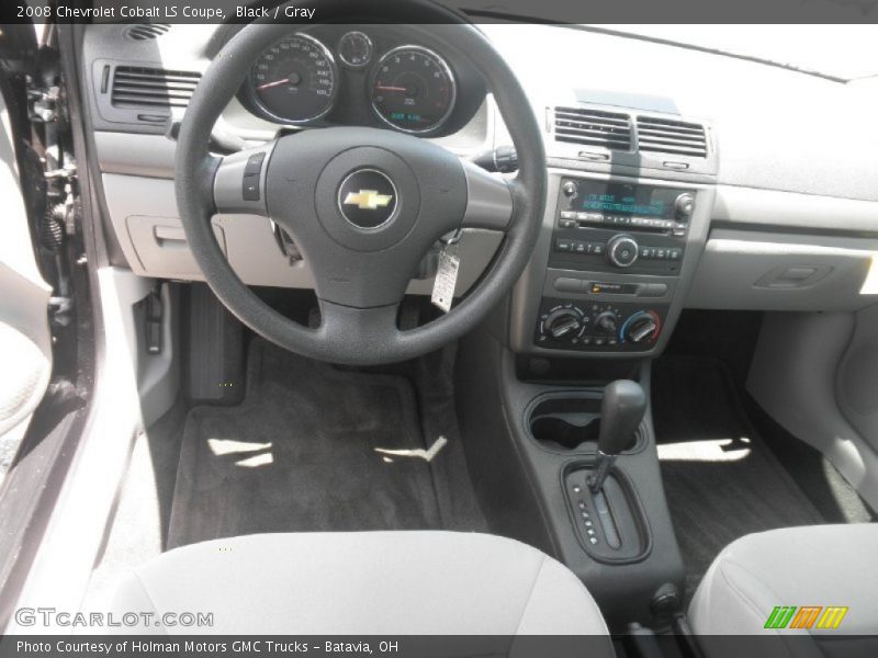 Black / Gray 2008 Chevrolet Cobalt LS Coupe