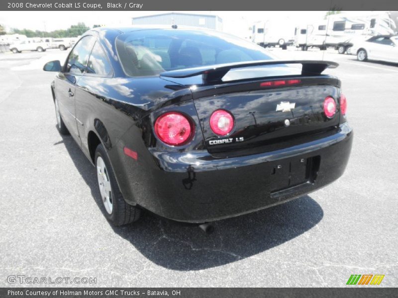 Black / Gray 2008 Chevrolet Cobalt LS Coupe