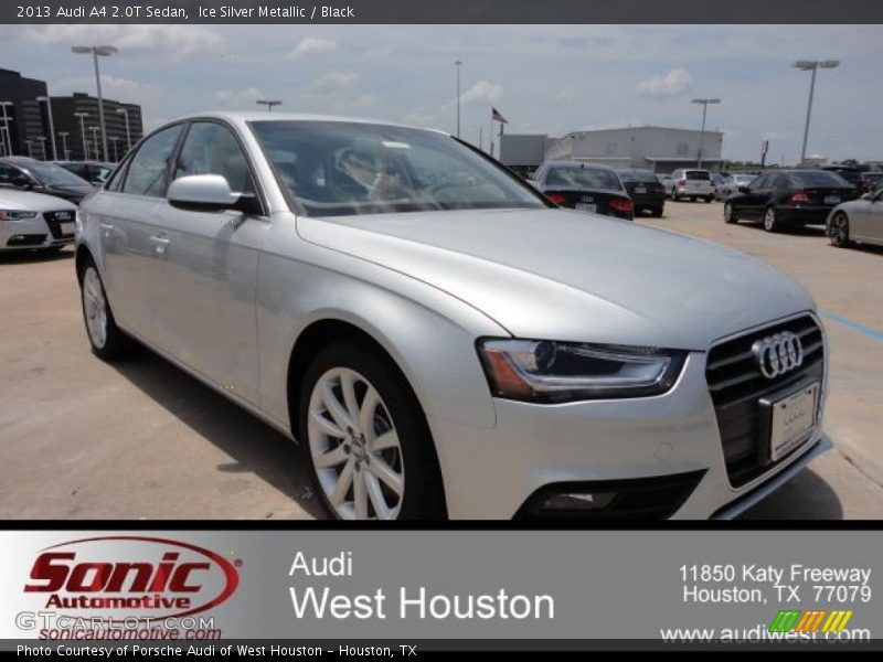 Ice Silver Metallic / Black 2013 Audi A4 2.0T Sedan