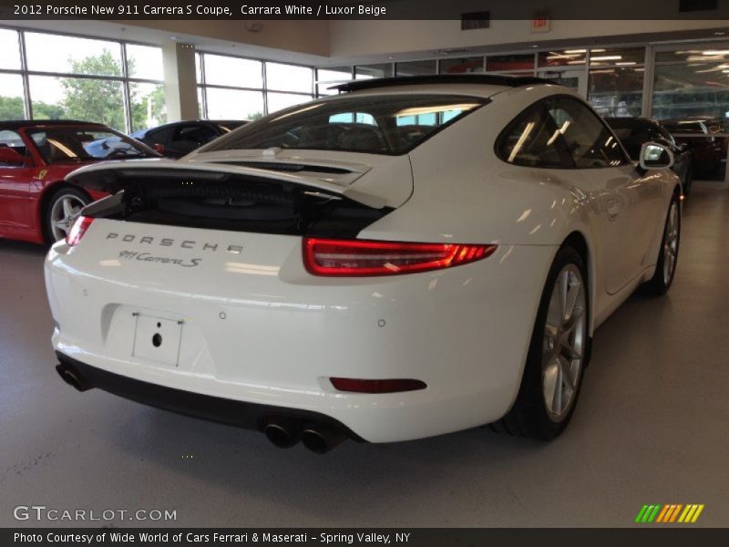 Carrara White / Luxor Beige 2012 Porsche New 911 Carrera S Coupe