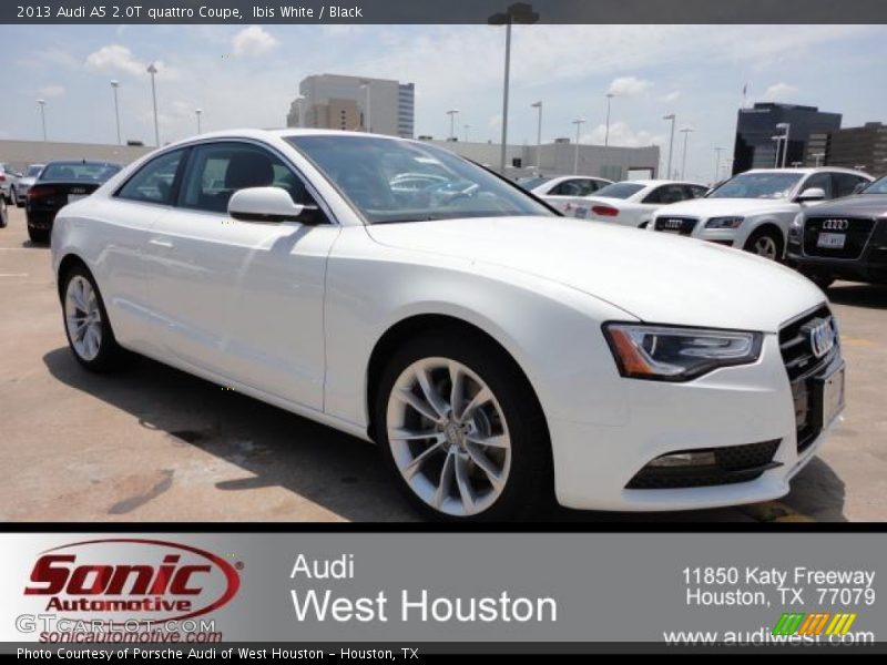 Ibis White / Black 2013 Audi A5 2.0T quattro Coupe