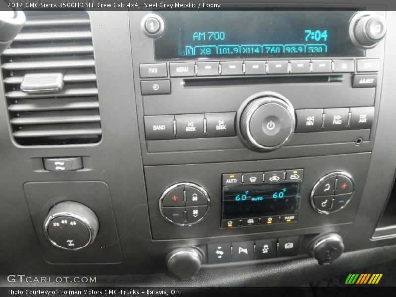Steel Gray Metallic / Ebony 2012 GMC Sierra 3500HD SLE Crew Cab 4x4