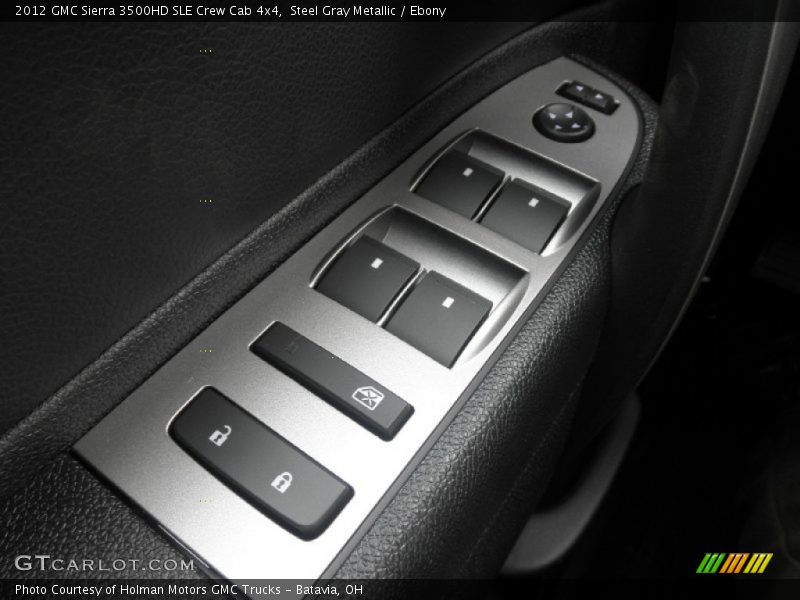 Steel Gray Metallic / Ebony 2012 GMC Sierra 3500HD SLE Crew Cab 4x4