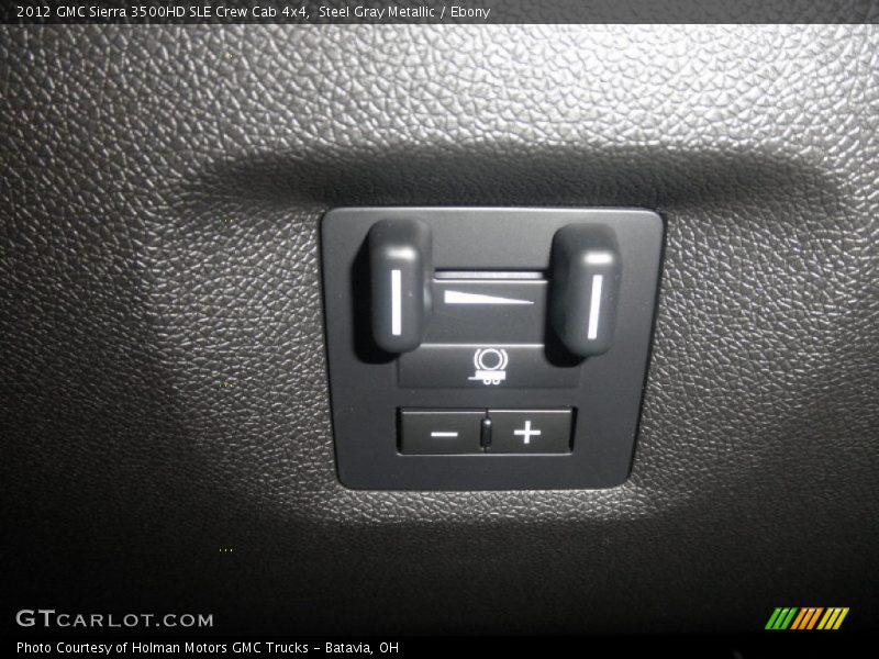 Steel Gray Metallic / Ebony 2012 GMC Sierra 3500HD SLE Crew Cab 4x4