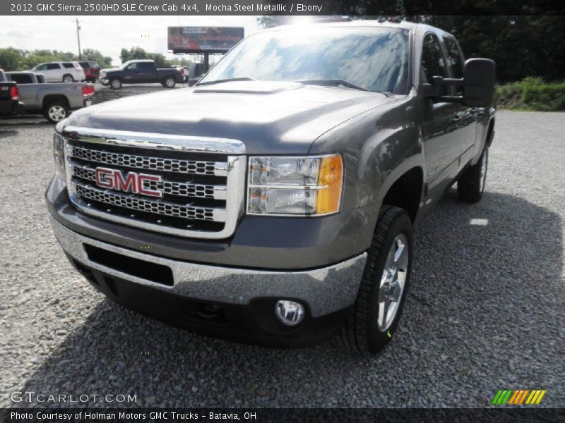 Mocha Steel Metallic / Ebony 2012 GMC Sierra 2500HD SLE Crew Cab 4x4