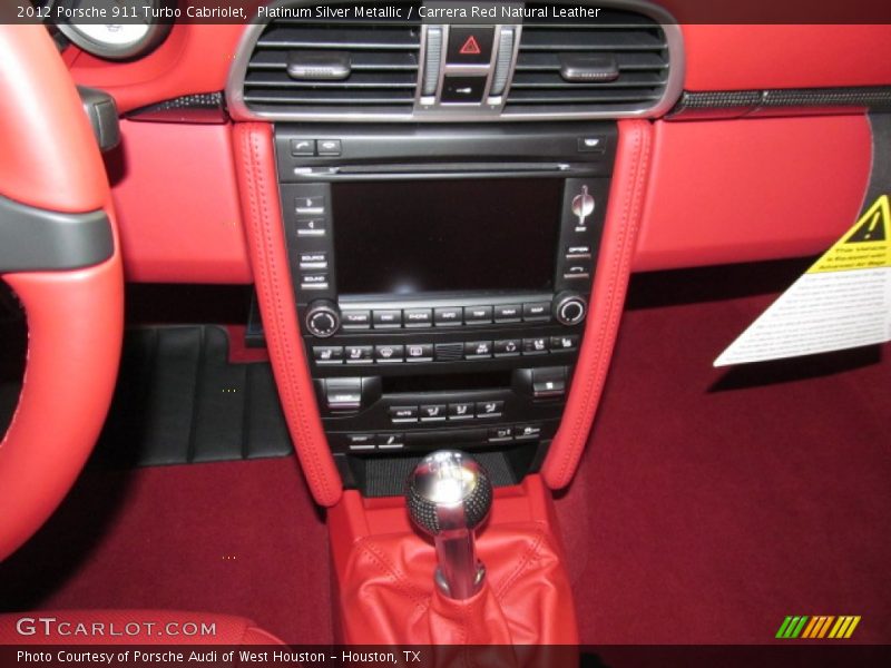 Controls of 2012 911 Turbo Cabriolet