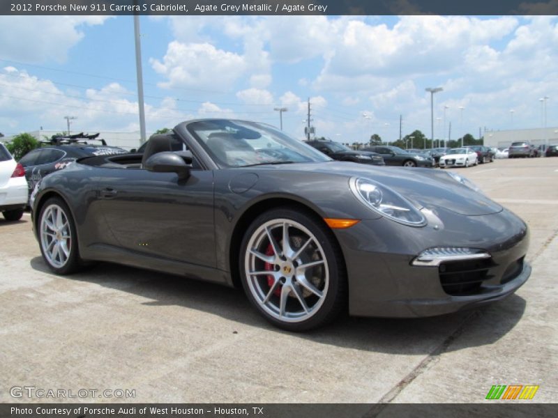 Agate Grey Metallic / Agate Grey 2012 Porsche New 911 Carrera S Cabriolet